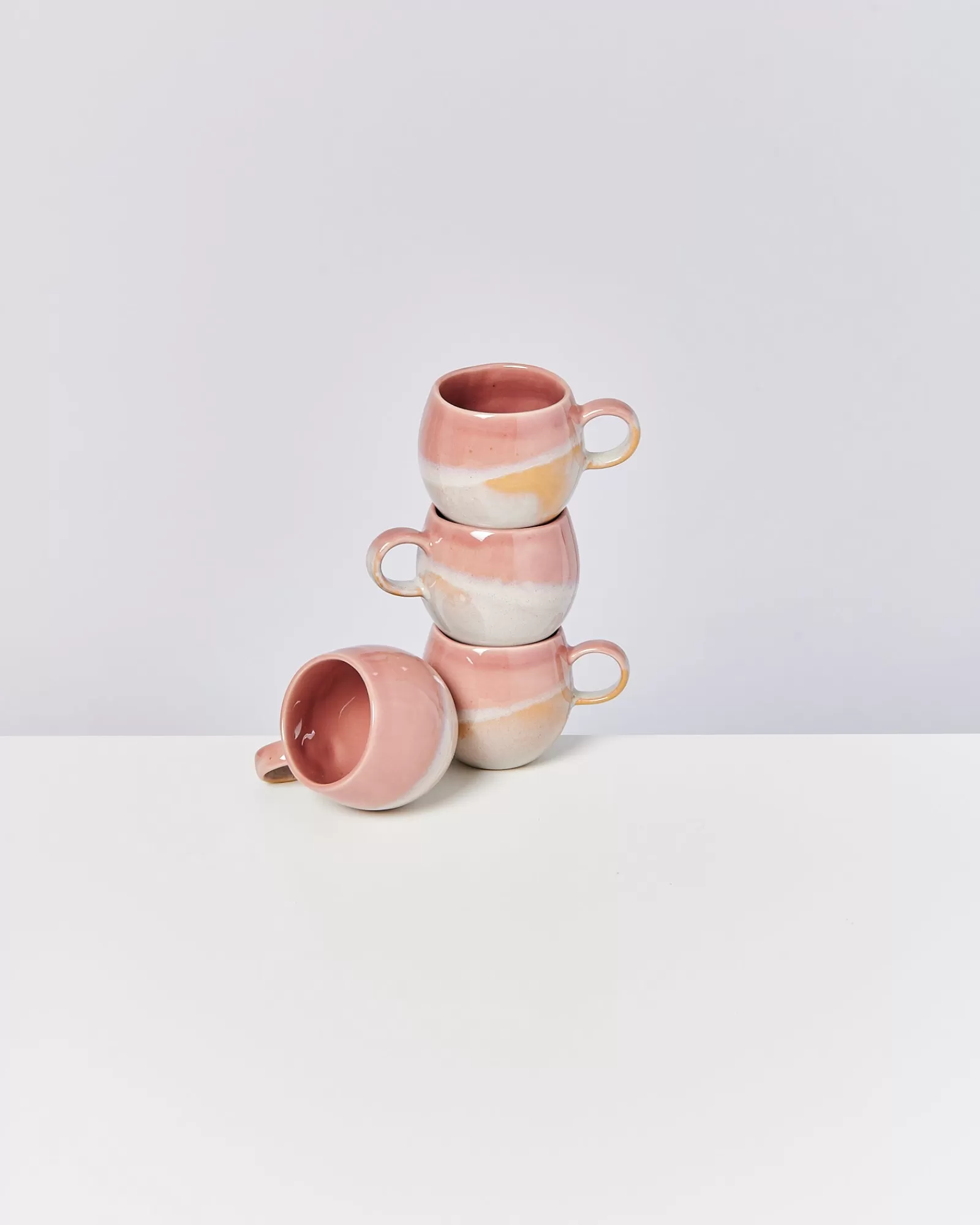 Motel a Miio Bica - Set Of 4 Mugs Small pink cream Store