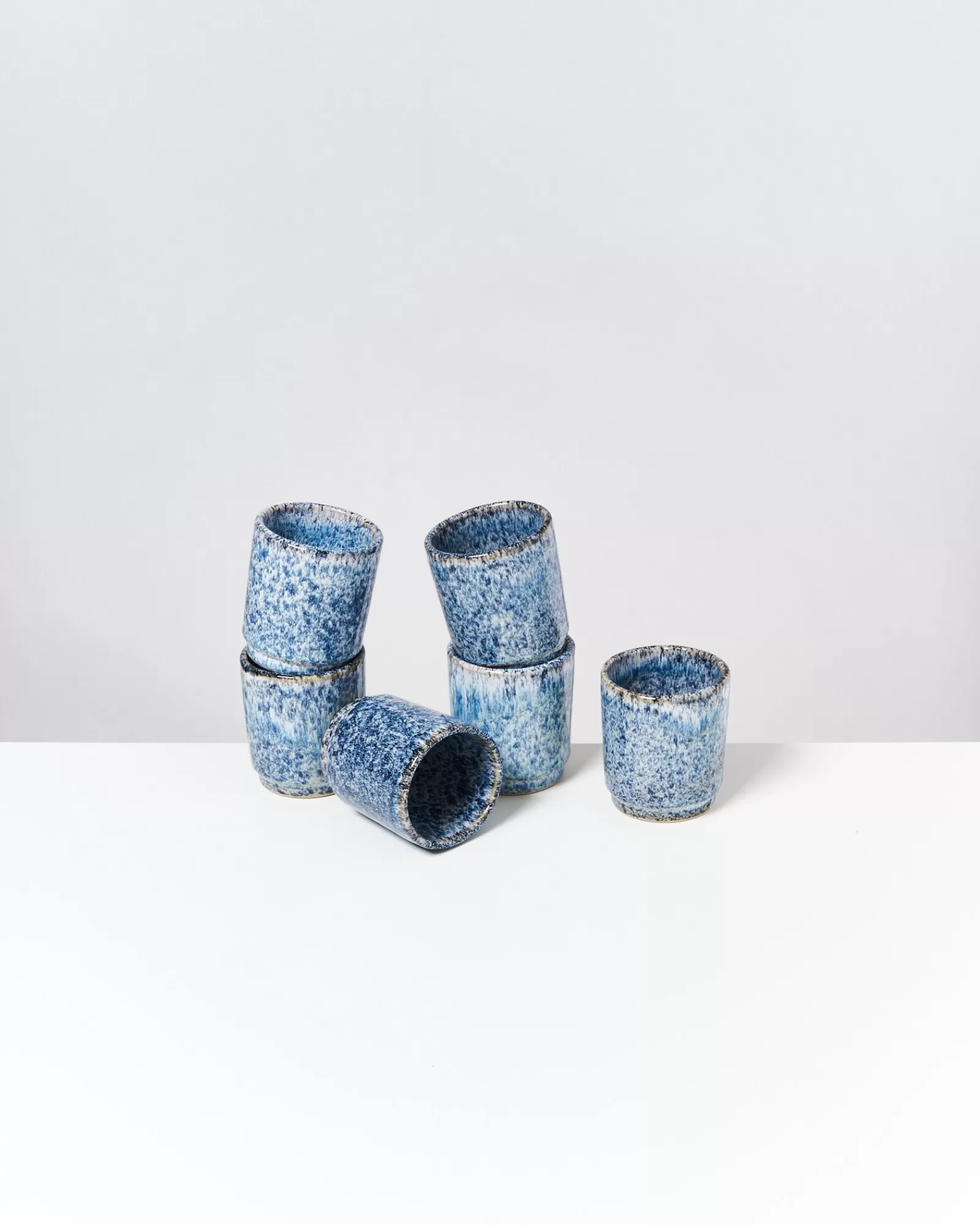 Motel a Miio Cordoama - Set Of 6 Cups Small Blue Speckled speckled blue Store