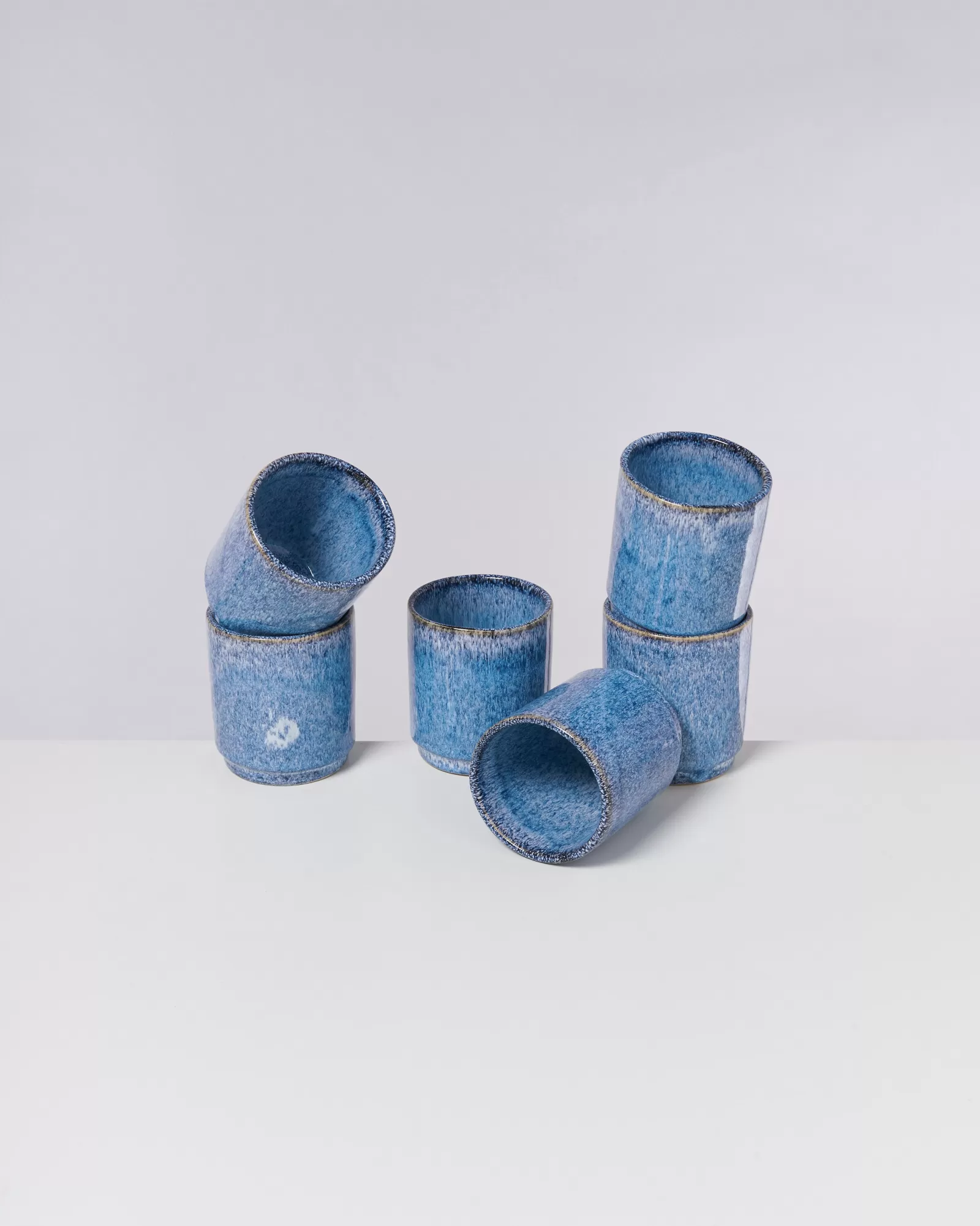 Motel a Miio Cordoama - Set Of 6 Cups Small Blue Speckled speckled blue Flash Sale