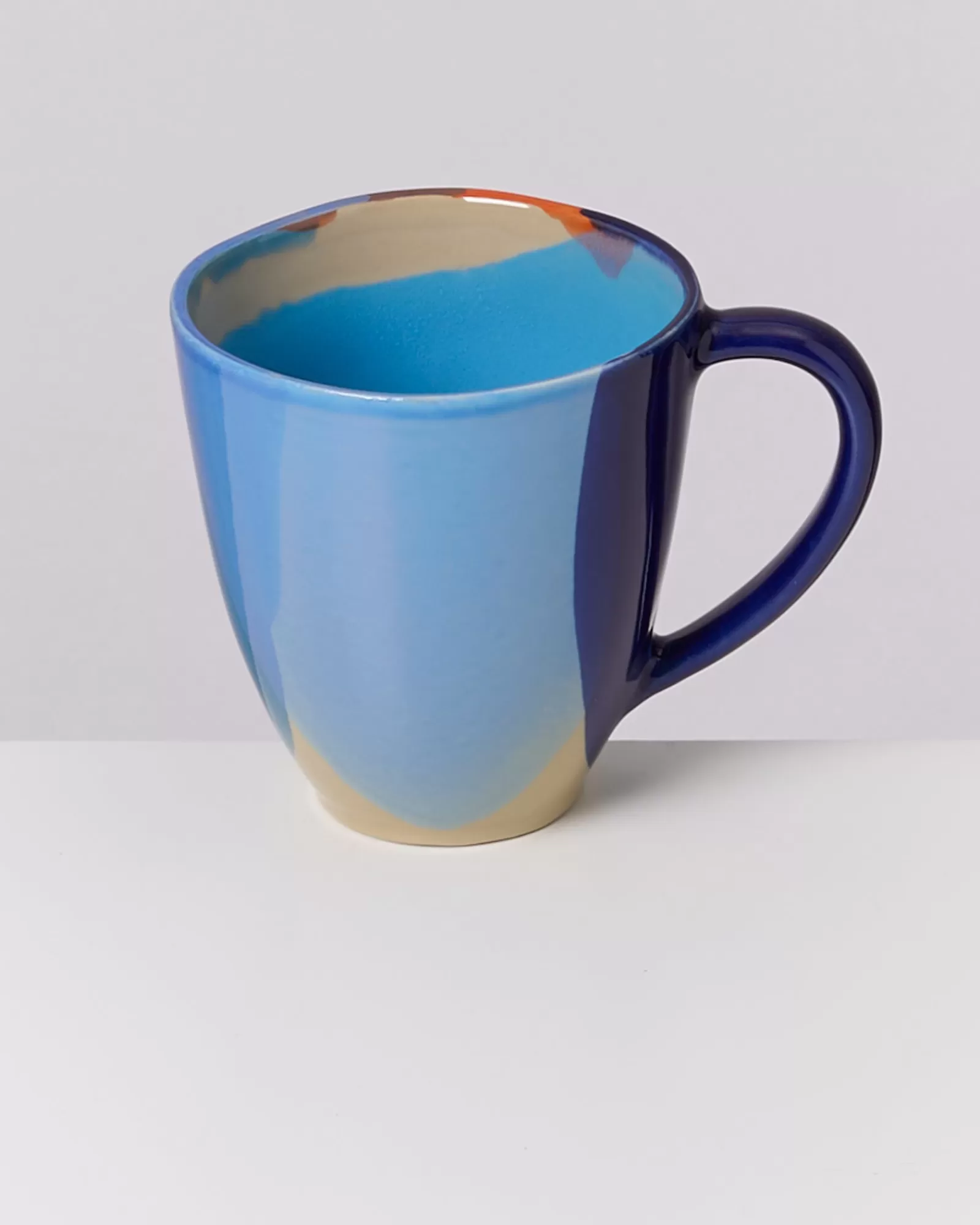 Motel a Miio Pintor Mug Large Blue Orange blau orange Shop