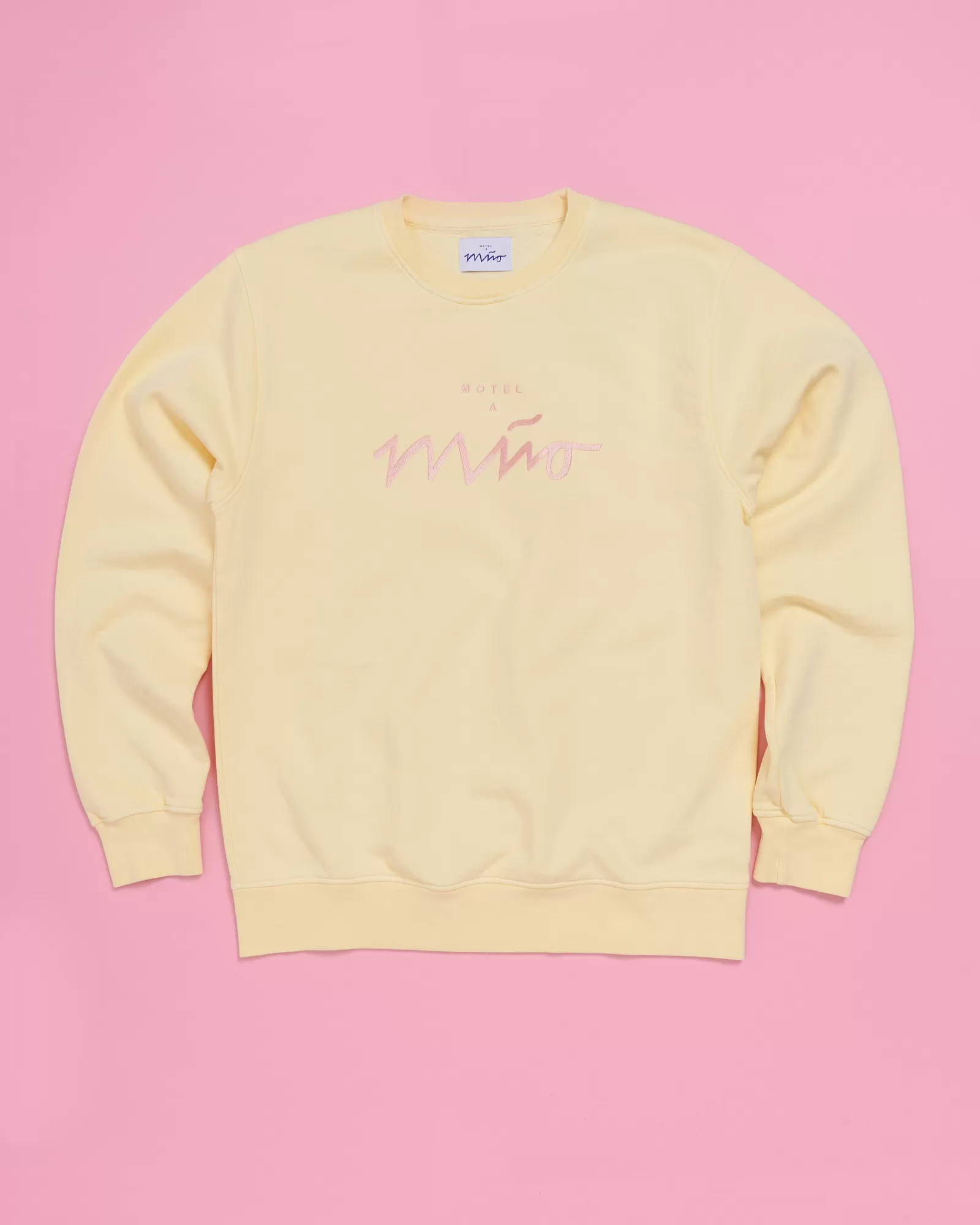 Motel a Miio Sweatshirt Men Rose Yellow gelb rosé Cheap